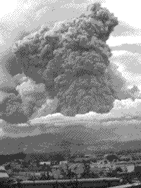 Photograph of the Mt. Pinatubo eruption.