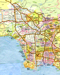 Rand McNally map of the western Los Angeles metropolitan area, 1989.