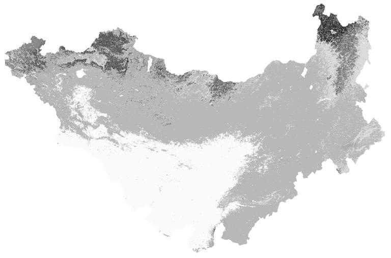 Land cover data of Mongolian Plateau (2009)