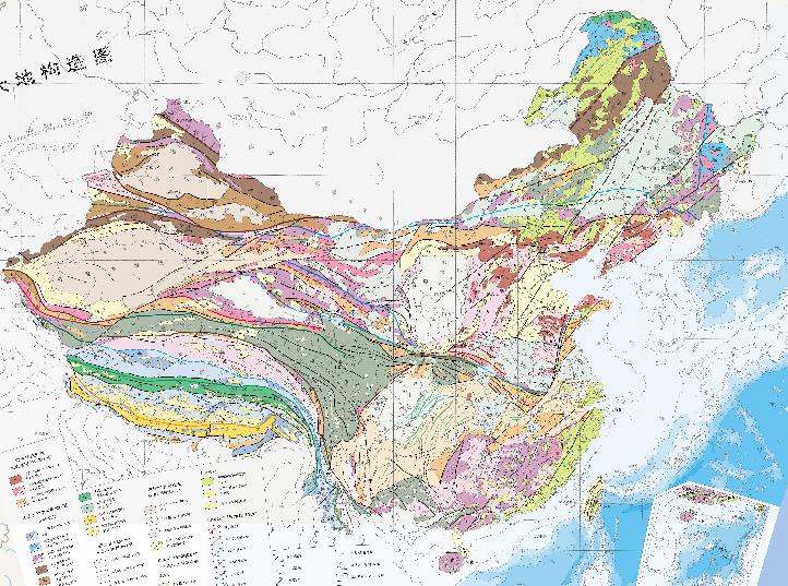 Chinese geotectonic map