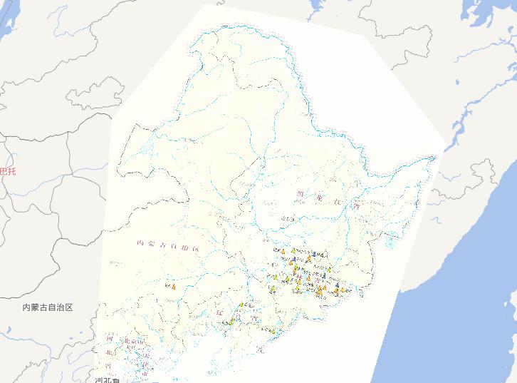 Water regimen and riverway condition online map from July 24th to 30th,2010 during the late July's flood disaster period in Northeast China