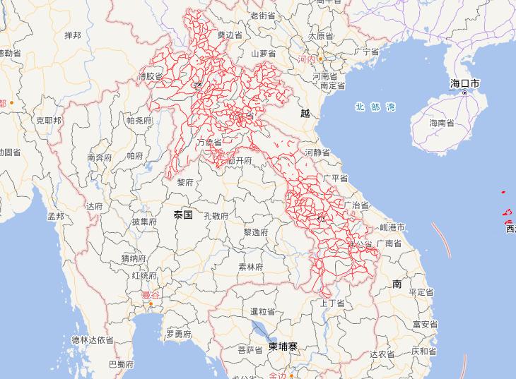 Lao People's Democratic Republic Highway Online Map