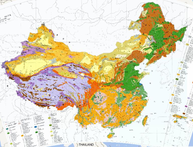 China Land Types Online Map