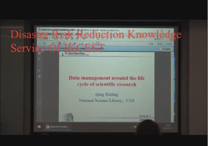 Data management around the life cycle of scientific research
