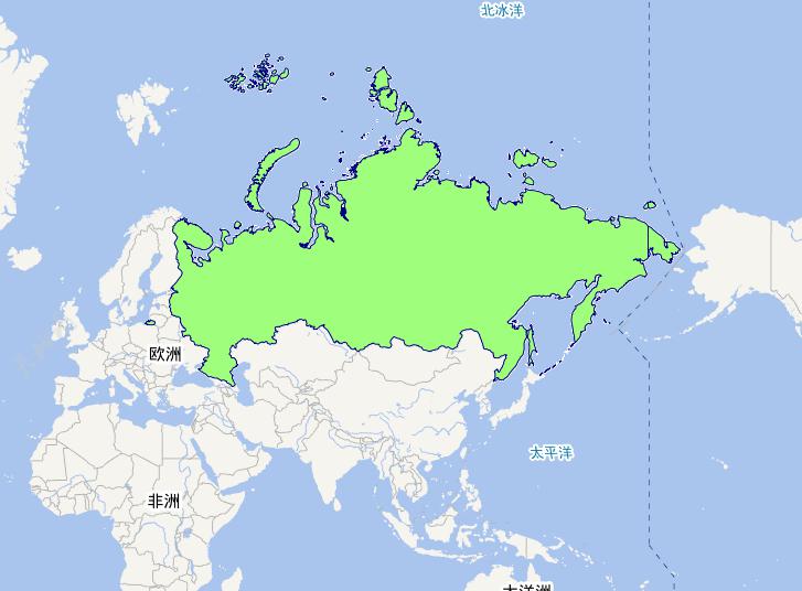 Russia level 0 administrative boundaries online map