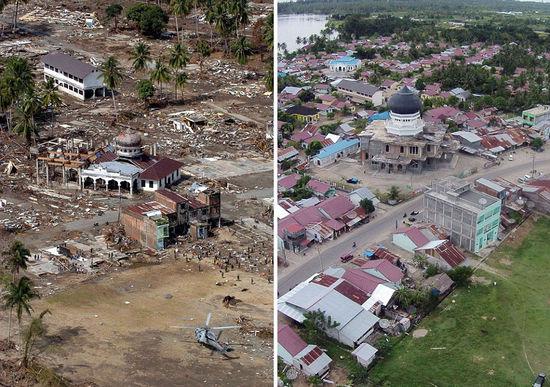 The rebirth of the ruins captured the decade of the tsunami in Indonesia