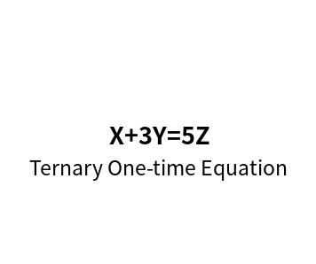 Online calculation tool for ternary linear equation