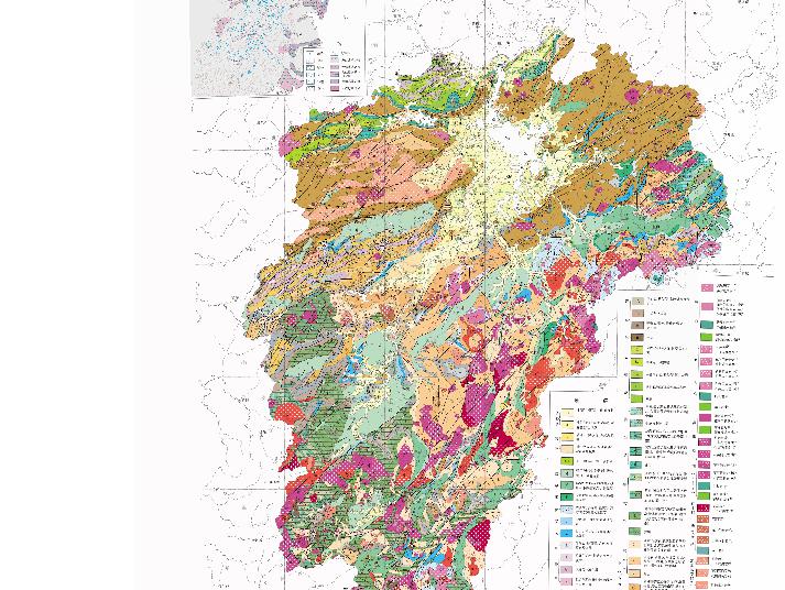 Geological Online Map of Jiangxi Province, China
