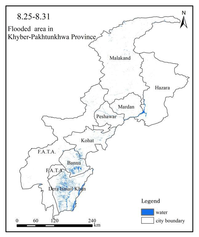 Dataset of water body distribution in Khyber Pakhtunkhwa, Pakistan(2022/8)