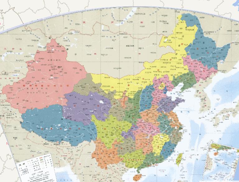 Map of People's Republic of China  (1: 12 million)