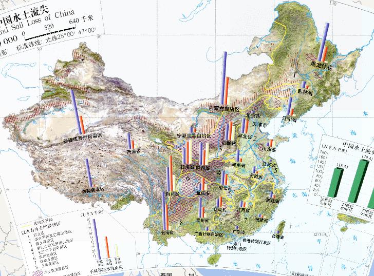 Online map of soil and water loss in China(1:3200 million)
