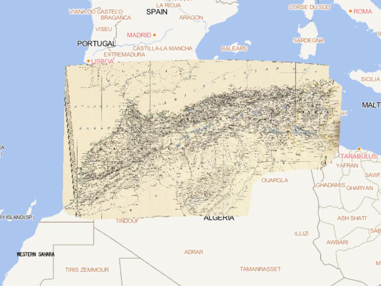 1869 North West Africa online map