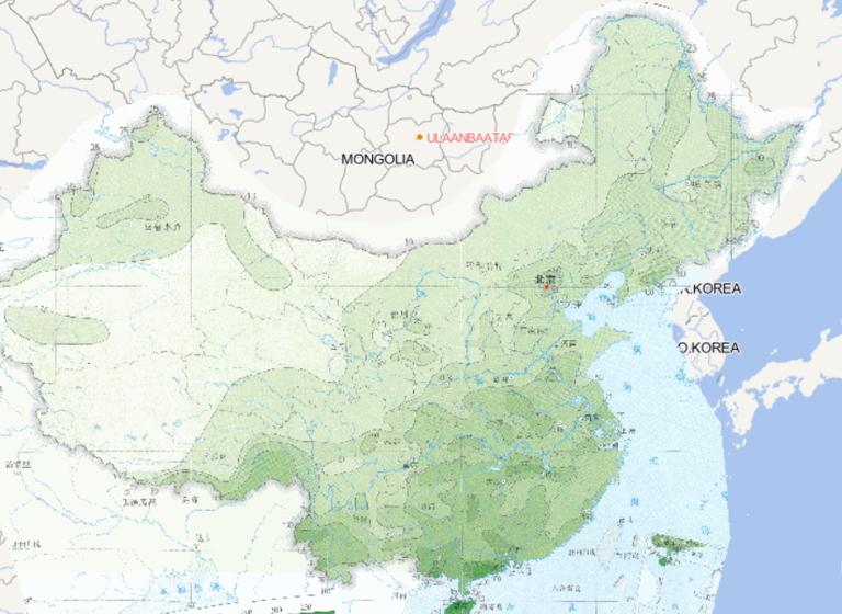 Online map of October extreme daily rainfall distribution in China