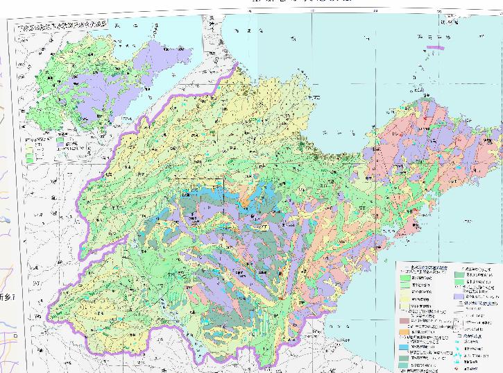 Hydrogeological map of Shandong Province, China