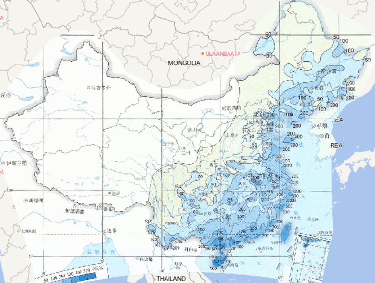 Online map of typhoon maximum daily precipitation in China from 1961 to 2015