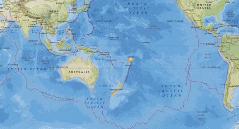 November 4, 2017 Earthquake Information of Hihifo, Tonga