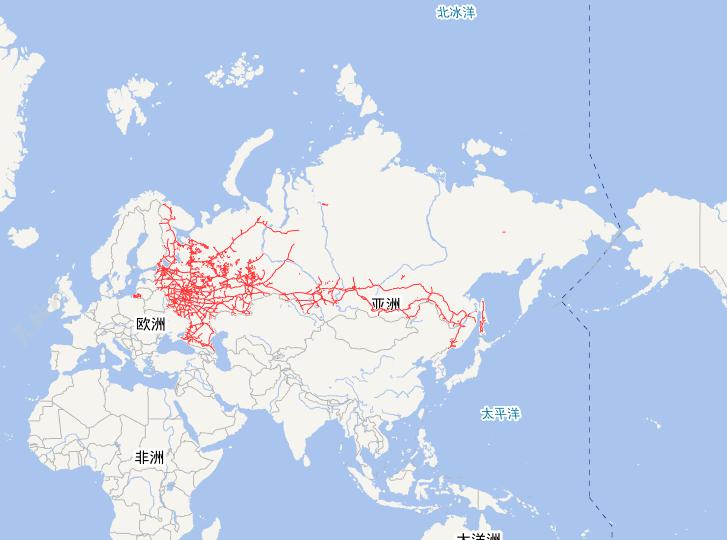 Online Map of Russian Railways