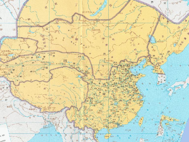 Online historical map of the situation of the Western Jin Dynasty in China (282 years)
