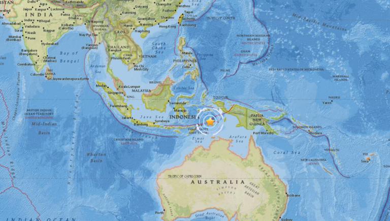 November 29, 2017 Earthquake Information of 214km NW of Saumlaki, Indonesia