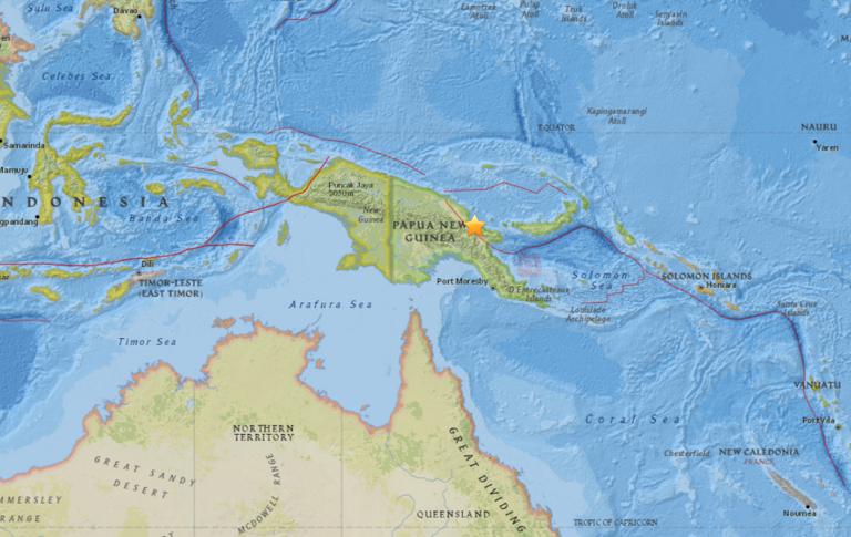October 11, 2017 Earthquake Information of Madang, Papua New Guinea