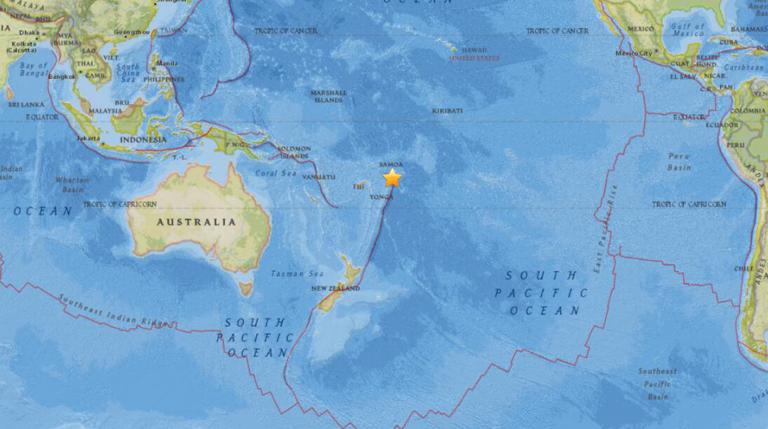 December 24, 2017 Earthquake Information of 116km ENE of Hihifo, Tonga