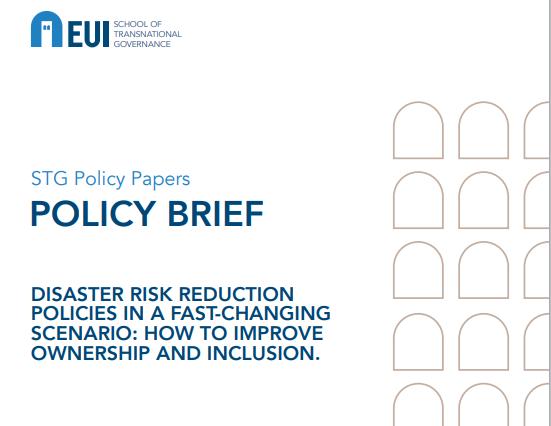 Disaster risk reduction policies in a fast-changing scenario