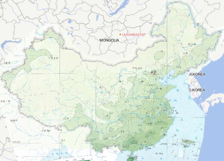 Online map of November extreme daily rainfall distribution in China