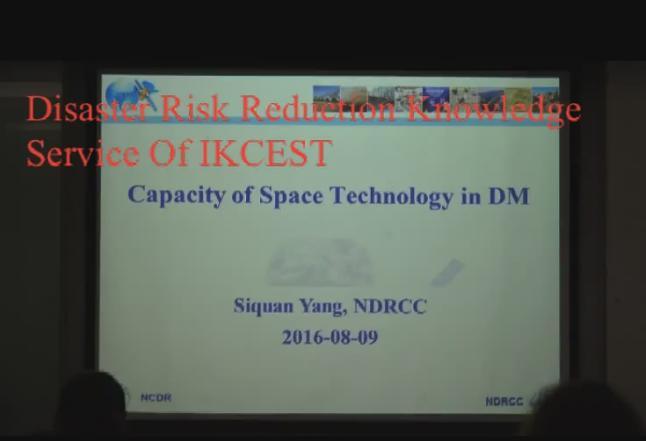 Capacity of Space Technology in Disaster Management