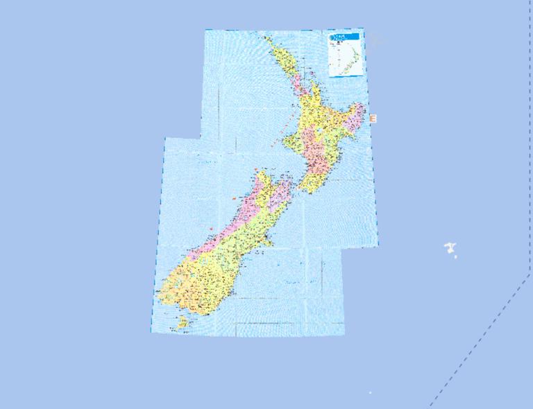 Online map of New Zealand