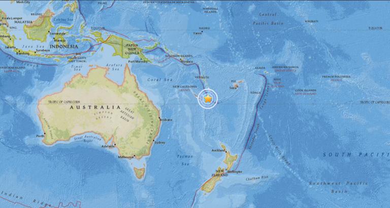 November 2, 2017 Earthquake Information of Tadine, New Caledonia