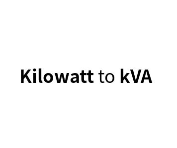 Kilowatt to kVA online calculator