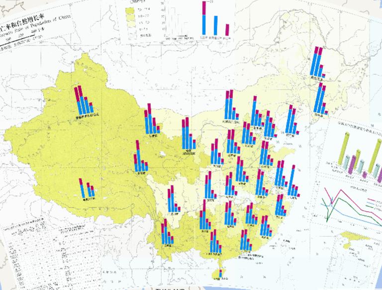 China 's online map of fertility, mortality and natural growth rates