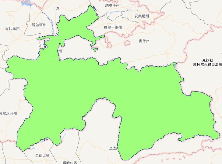 Tajikistan Level 0 Administrative boundaries online map