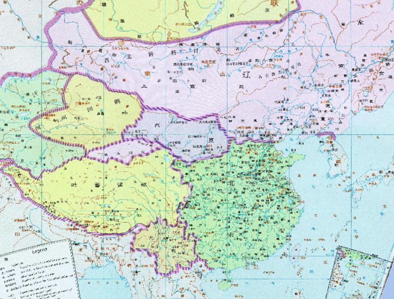 The Historical Map of the Northern Song Dynasty in China