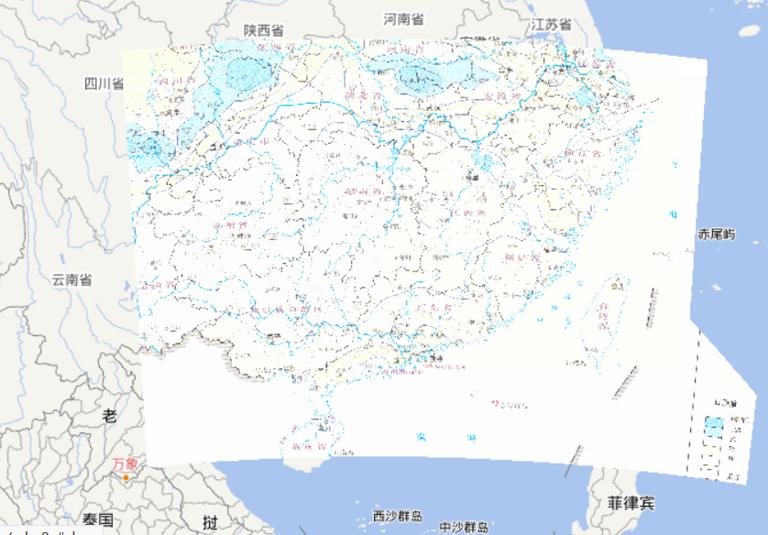 Online map of the maximum daily rainfall in July 16th,2010 during the mid and late July's flood disaster period in South China