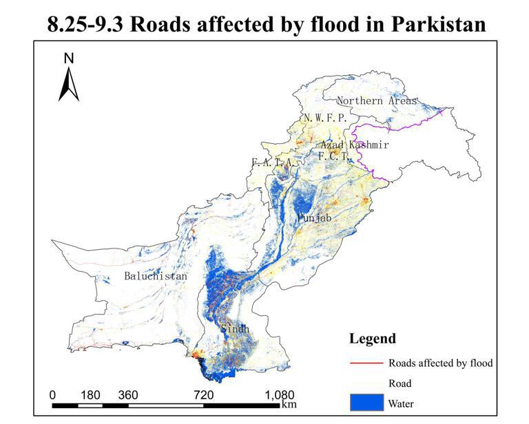Dataset of flooded roads across Pakistan (2022)