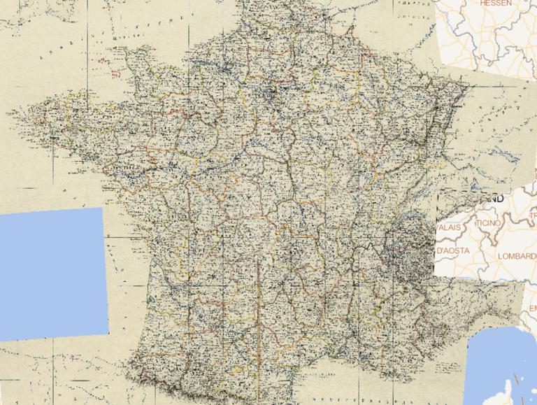 1869 France Online Map