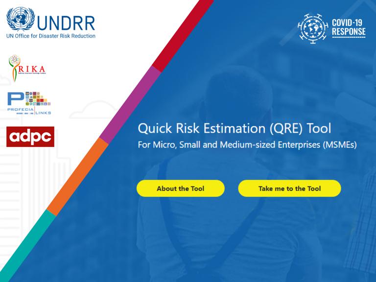 ANNOUNCEMENT: Launch of a Quick Risk Estimation Tool to help small businesses understand their risk