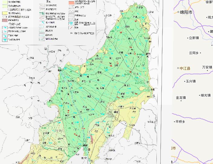 Hydrogeological map of Chengdu Plain, China