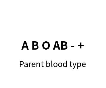 Parent blood type calculator