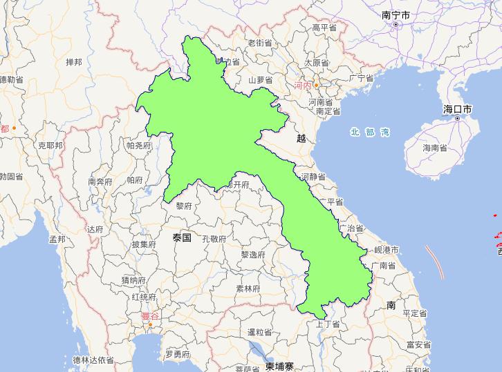 Lao People 's Democratic Republic Level 0 Administrative Limits Online Map