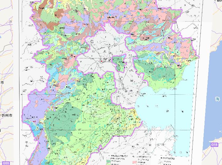 Hydrogeological Map of Hebei Province, China