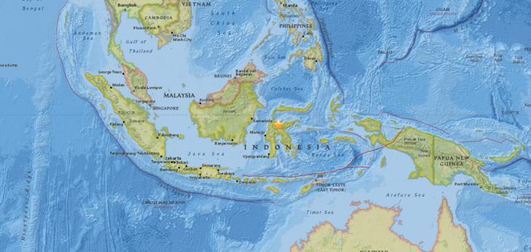 February 14, 2018 Earthquake Information of  17km NNW of Kasiguncu, Indonesia