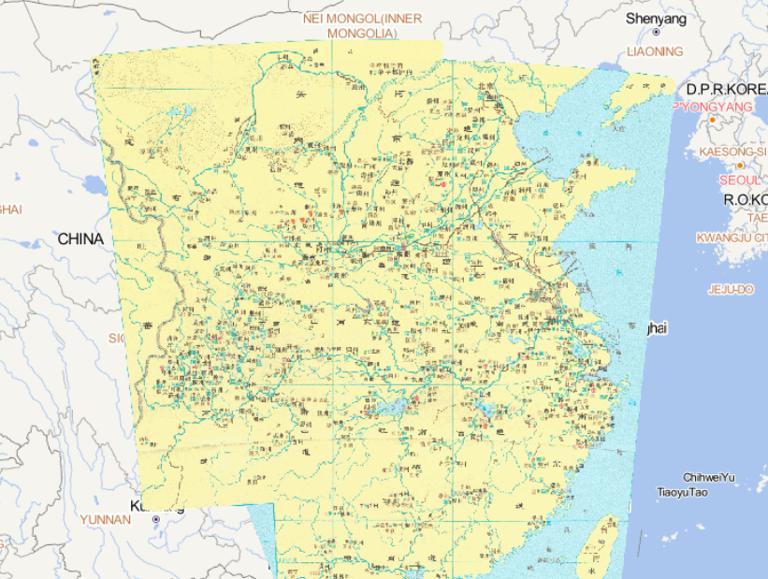 Online historical map of commercial cities and handicraft products distribution in Tang Dynasty