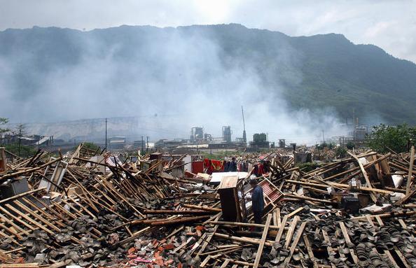 The picture of Wenchuan after the earthquake disaster
