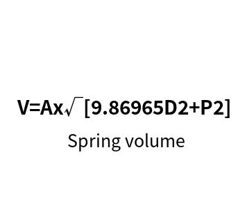 Spring volume online calculator