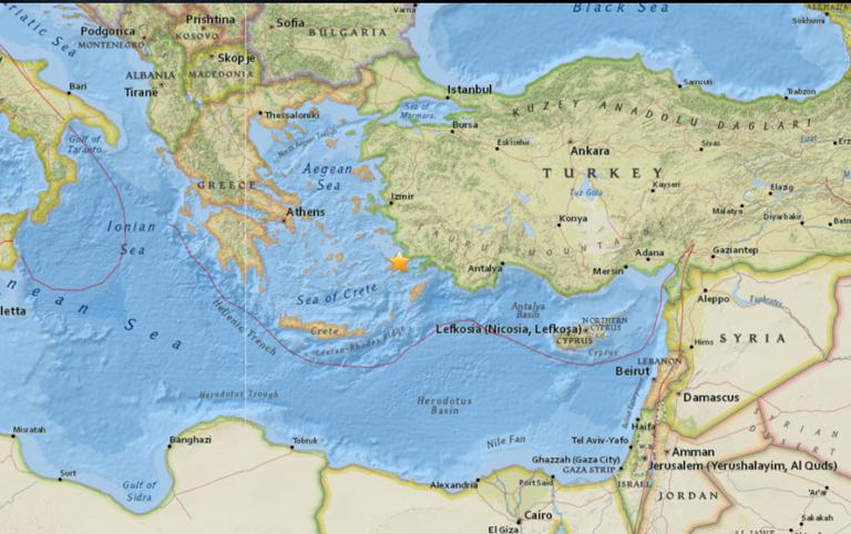 October 24, 2017 Earthquake Information of Bodrum, Turkey