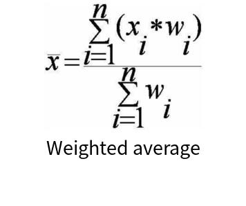 Weighted average calculator _ online calculation