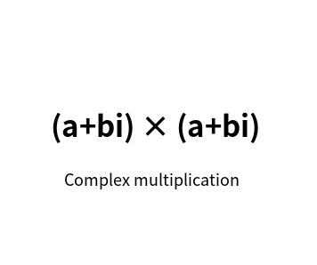 Complex multiplication [ (a+bi) × (a+bi) ]