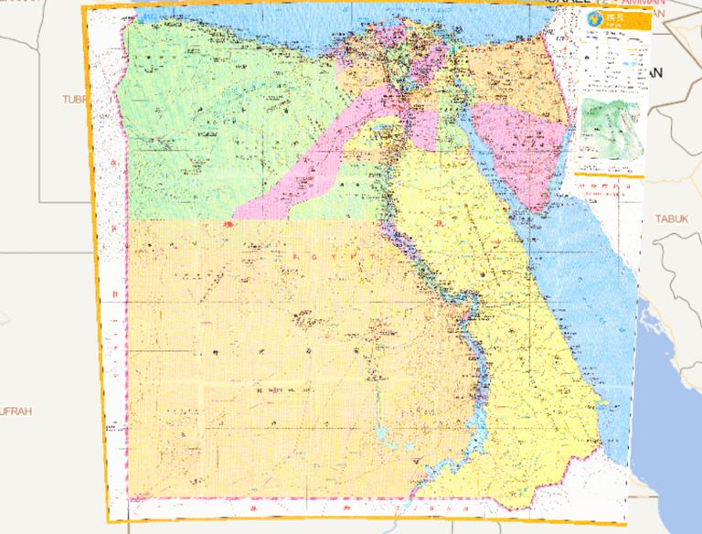 Online map of Egypt